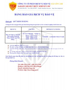 BANG BAO GIA SAIGON 24H